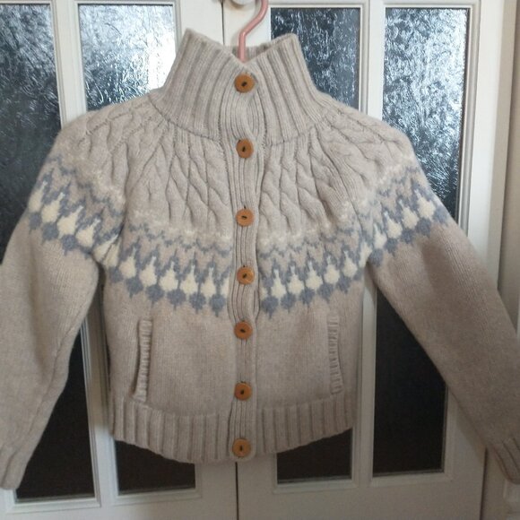 NWOT Kids 100% merino wool BEAN Signature Sweater - Small - Picture 1 of 10